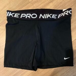 NWT Nike Pro Shorts XL Black, Tight Fit, Mid-Rise, 5” Length